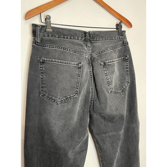 Forever 21 Distressed Jeans Black Womens 30 Distressed Straight High Rise - Picture 10 of 10